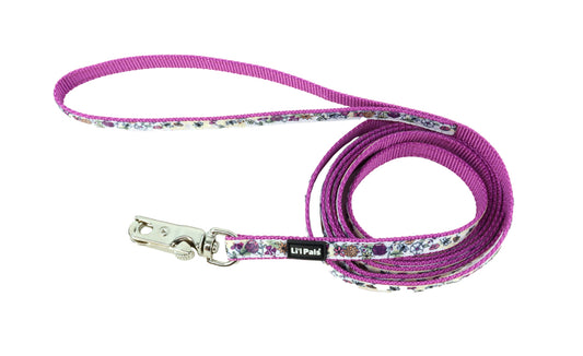 Laisse Li'l Ribbon avec breloque 3/8 po x 6 pi