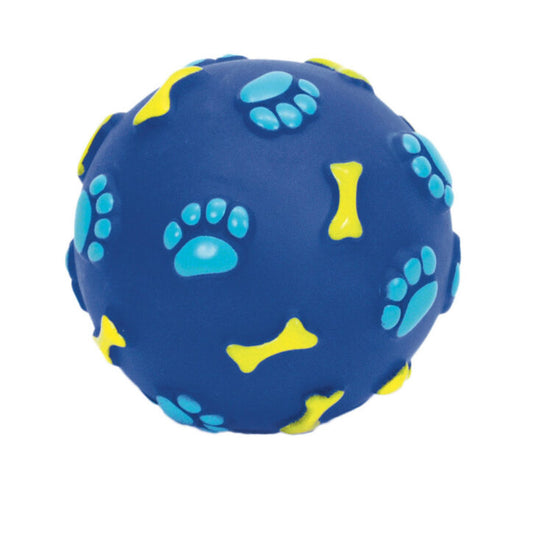 Balle en vinyle à motifs Rascals 2,5 po bleue