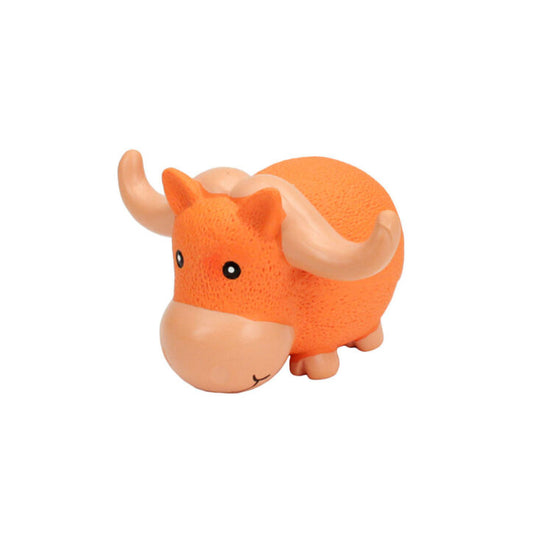 Bœuf grogneur à grosses cornes en latex Rascals 6,5 po