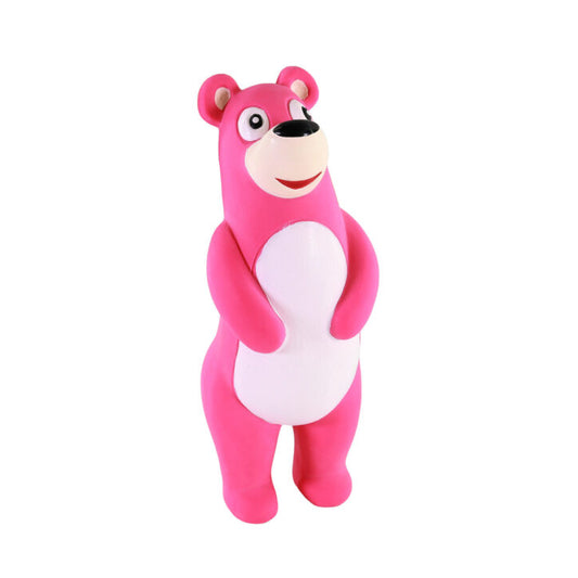 Ours en latex Rascals rose 7 po