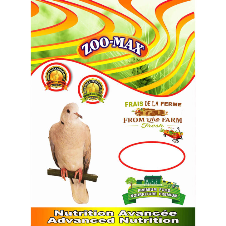 Mélange de graines Économax pour colombe et tourterelle - Zoo-Max