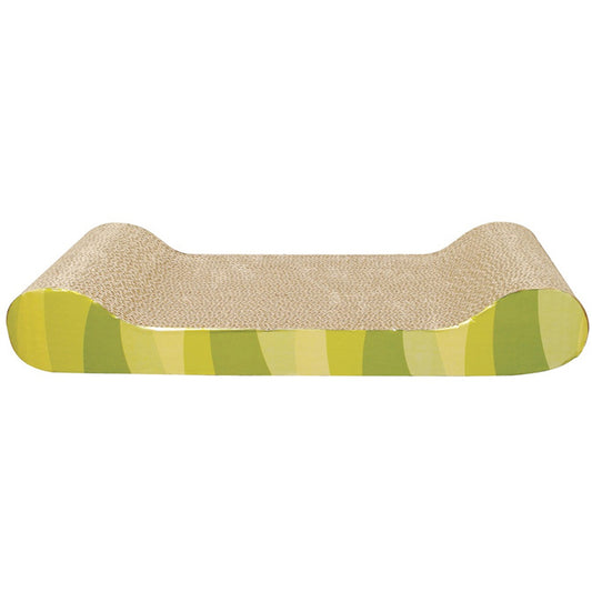 Griffoir Style avec herbe à chat, chaise longue, motif rayures jungle