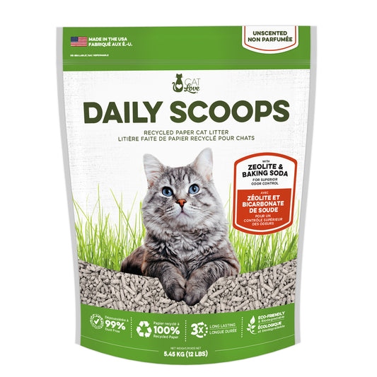 Litière de papier Daily Scoops pour chats