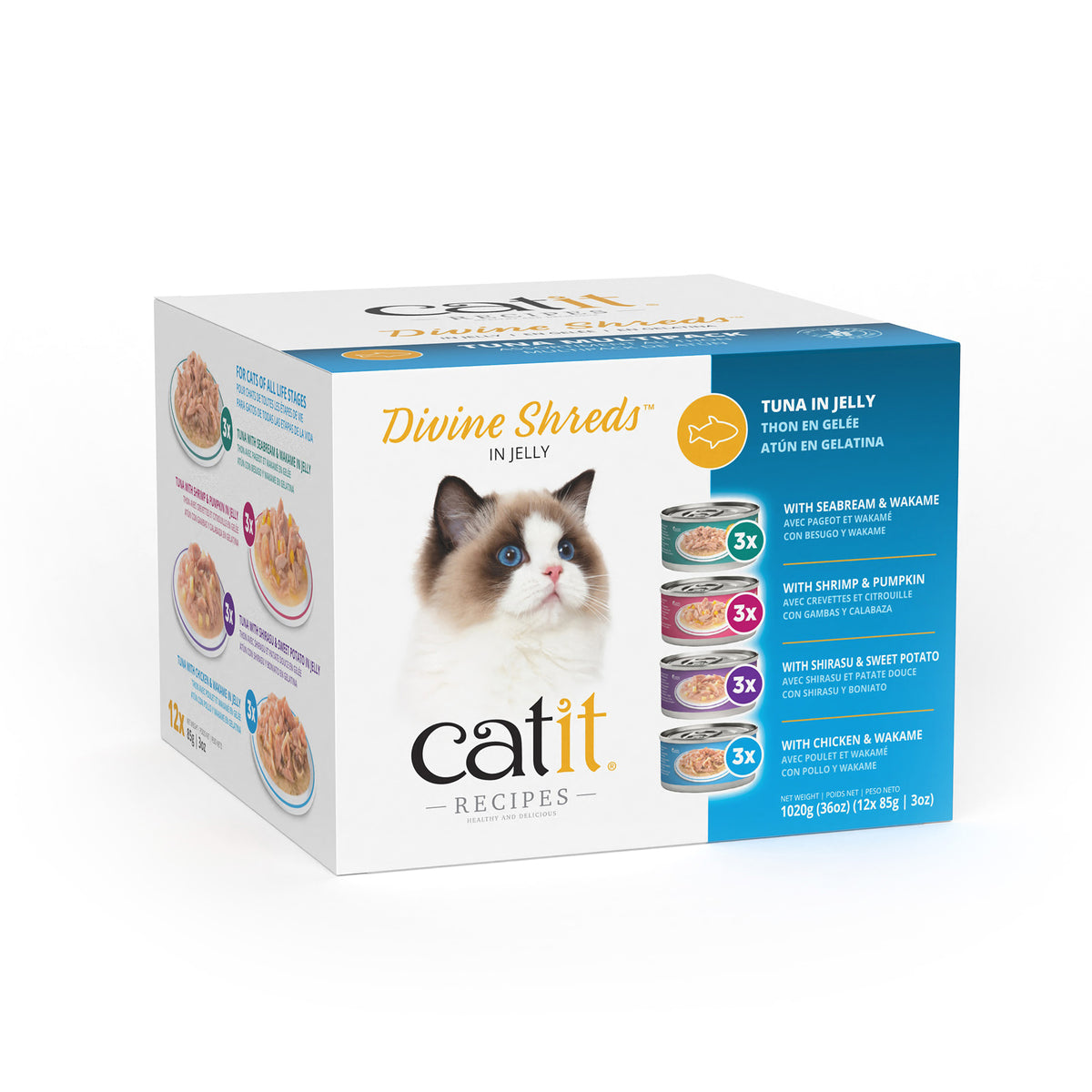 Garnitures Divine Shreds en gelée, assortiment 12 x 85 g