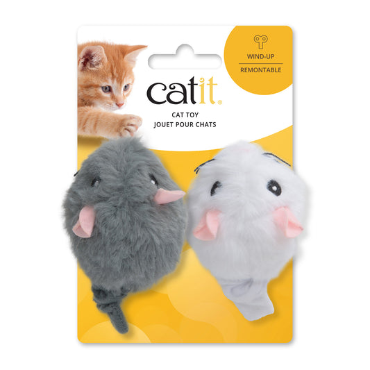 Jouet pour chats, souris qui court (paquet de 2)