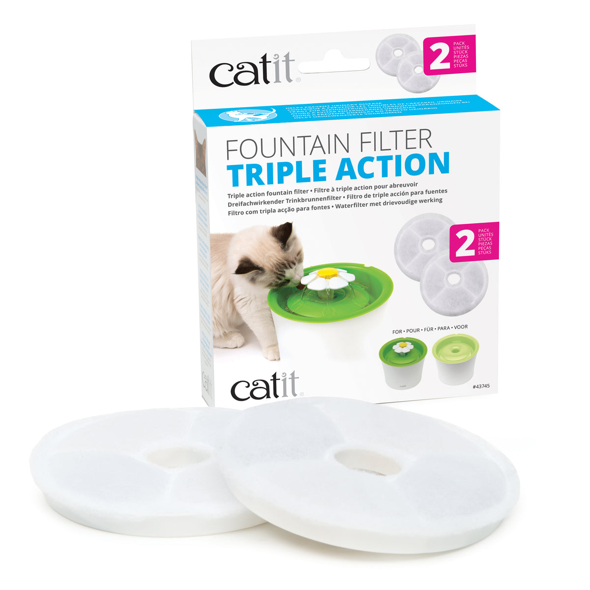 Filtres à triple action pour abreuvoir