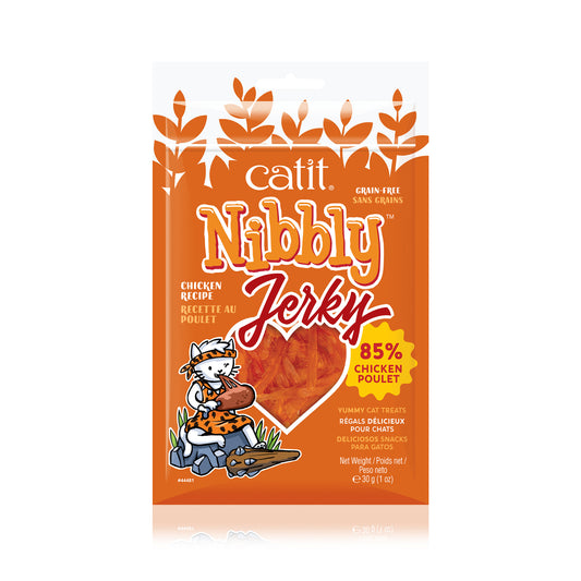 Charquis tendres Nibbly Jerky pour chats 30 g
