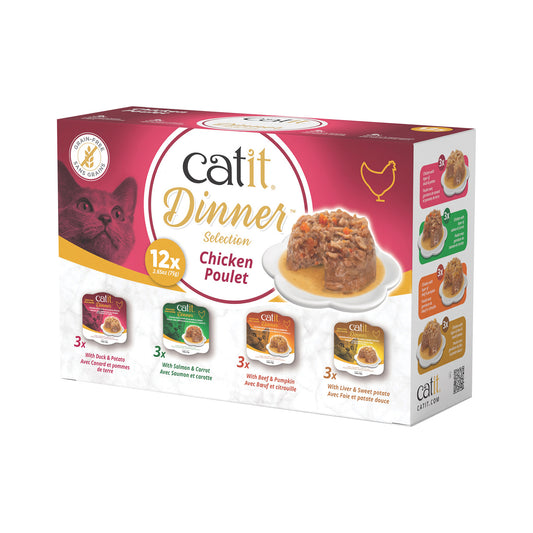 Repas pour chats, assortiment 12 x 75 g