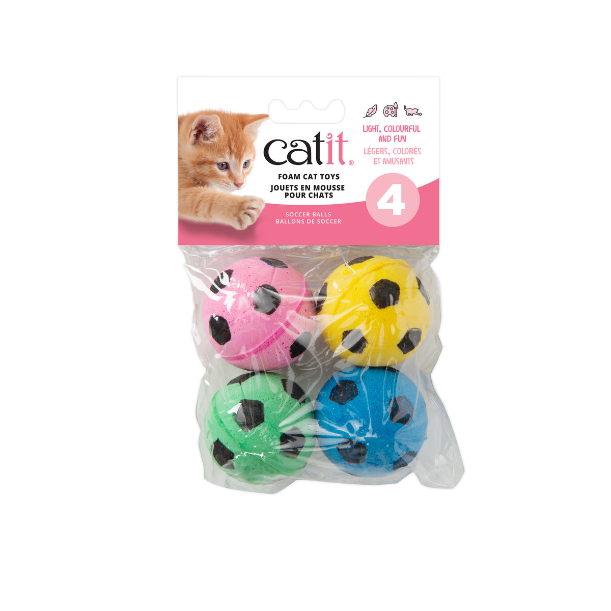 Balles de soccer en mousse (paquet de 4)