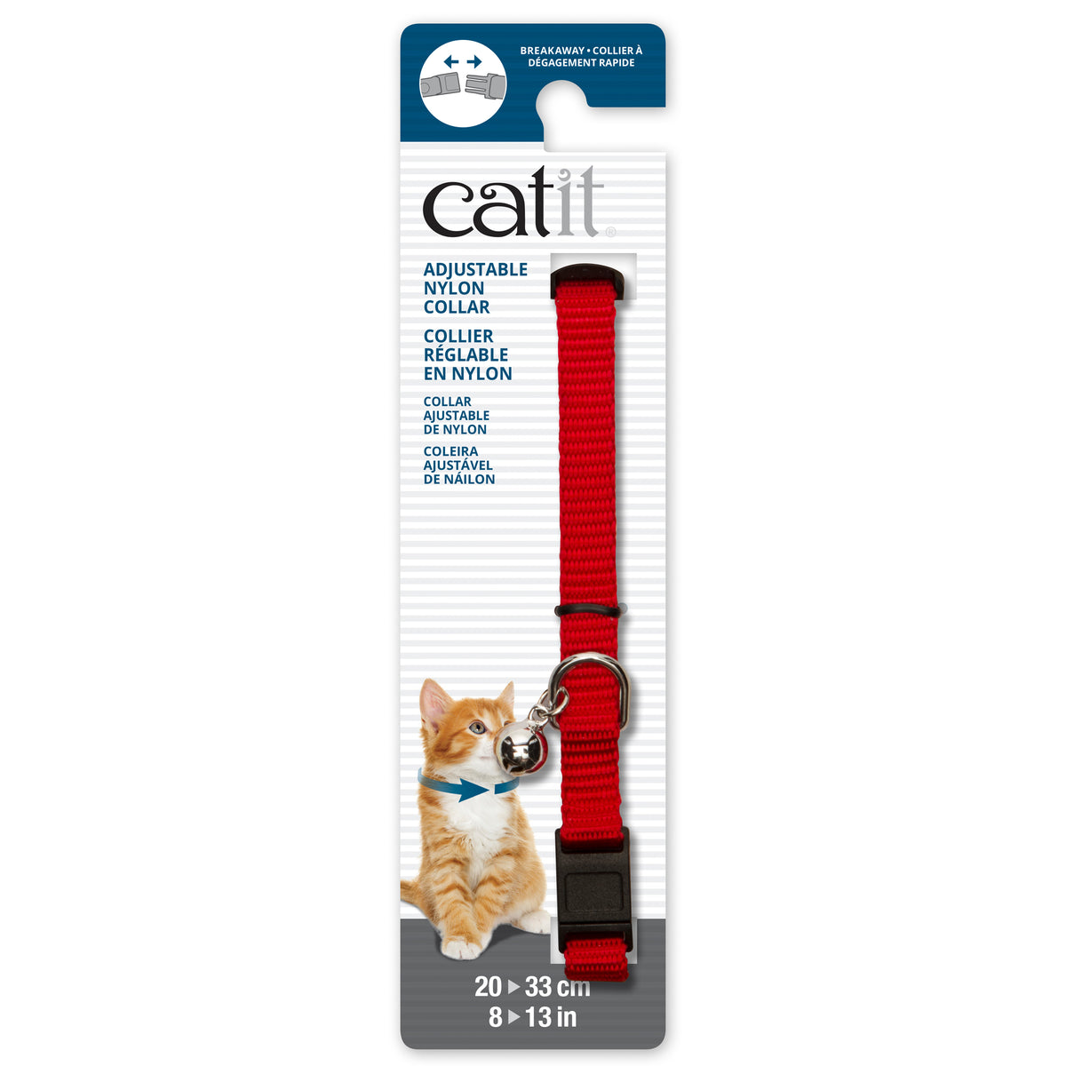 Collier réglable à dégagement rapide en nylon pour chat - Catit