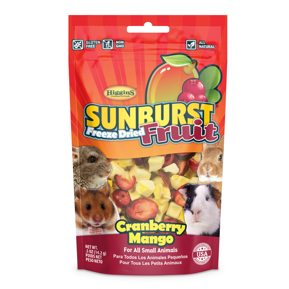 Friandises lyophilisées Sunburst - gâteries pour petits mammifères