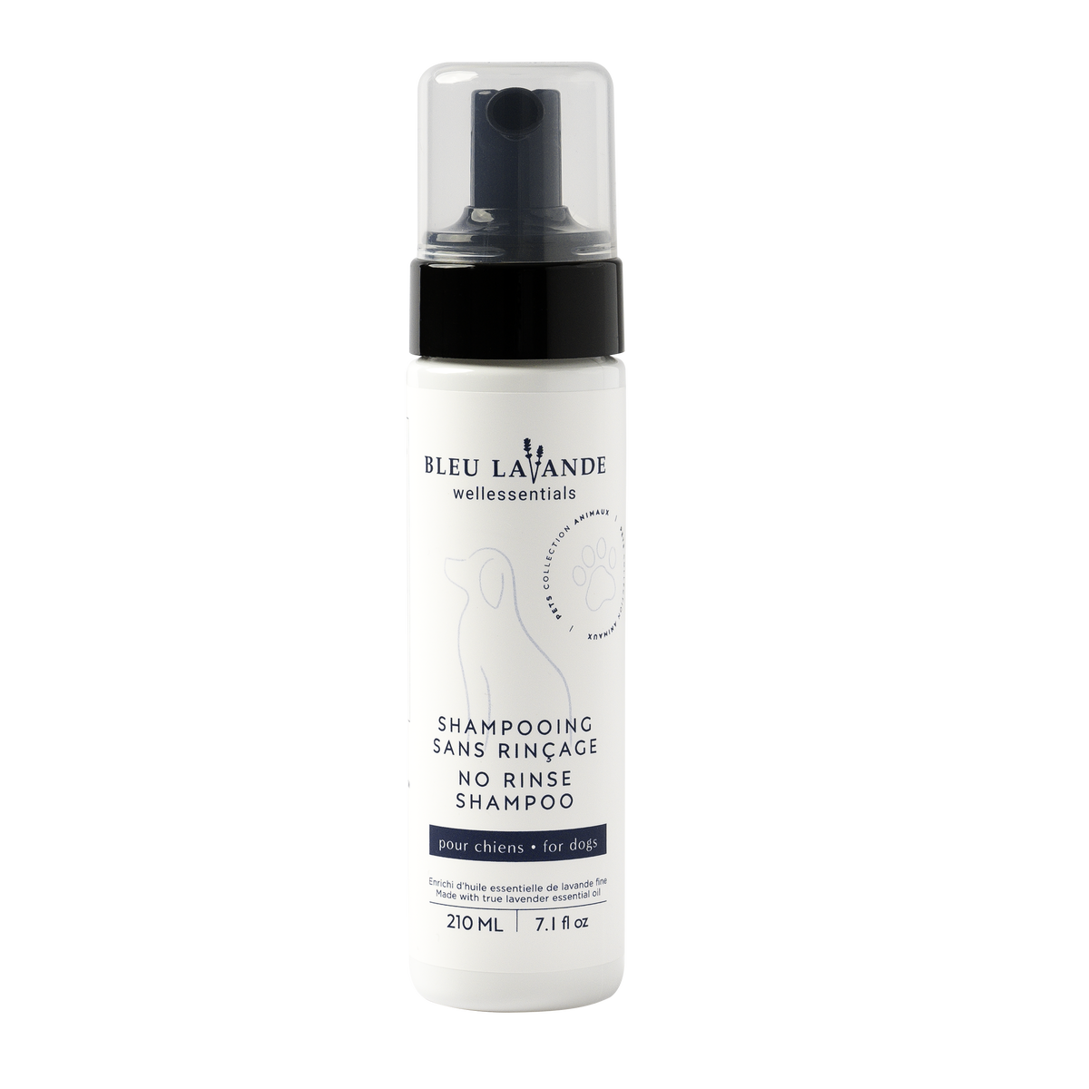 Shampooing sans rinçage 210 ml - shampooing pour chien