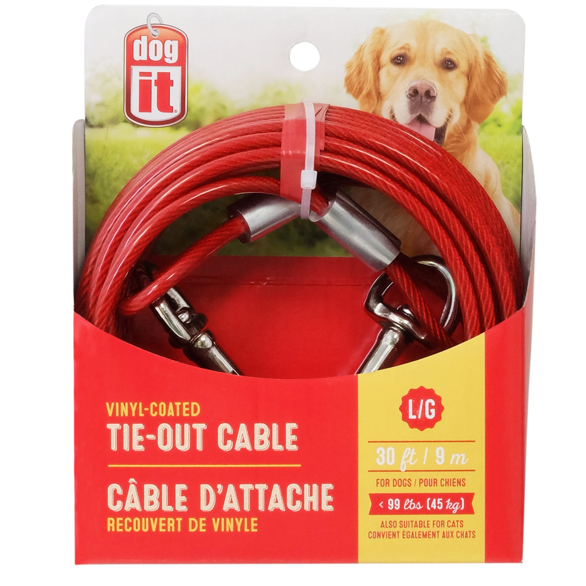 Câble d'attache pour chien de grande taille - Dogit