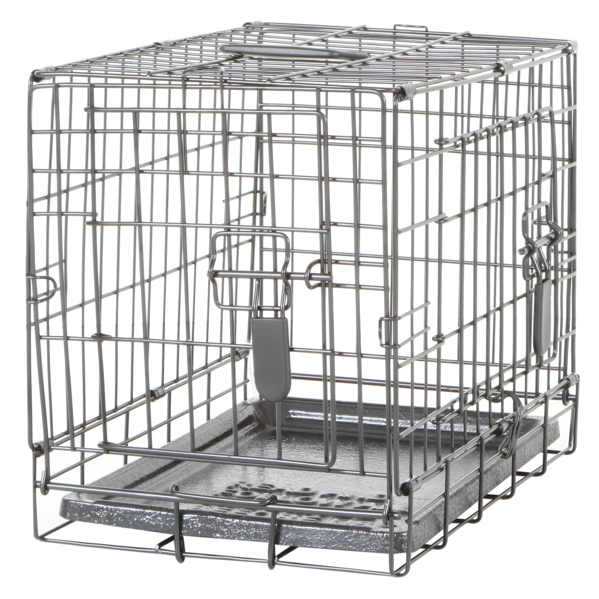 Cage grillagée à 2 portes avec grille de séparation