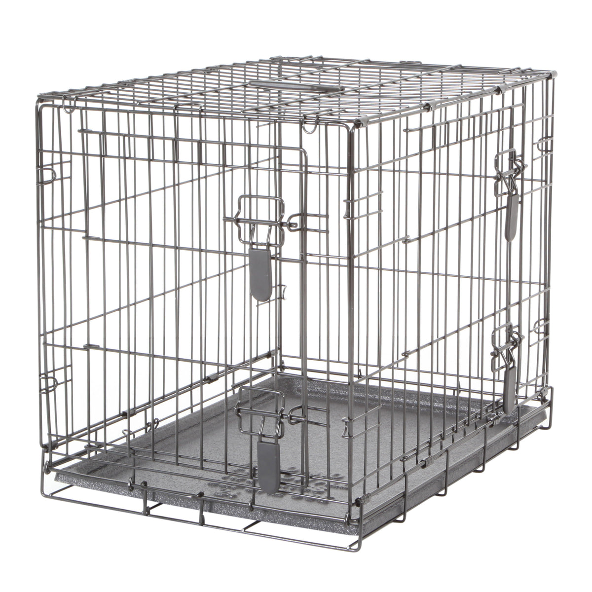 Cage grillagée à 2 portes avec grille de séparation