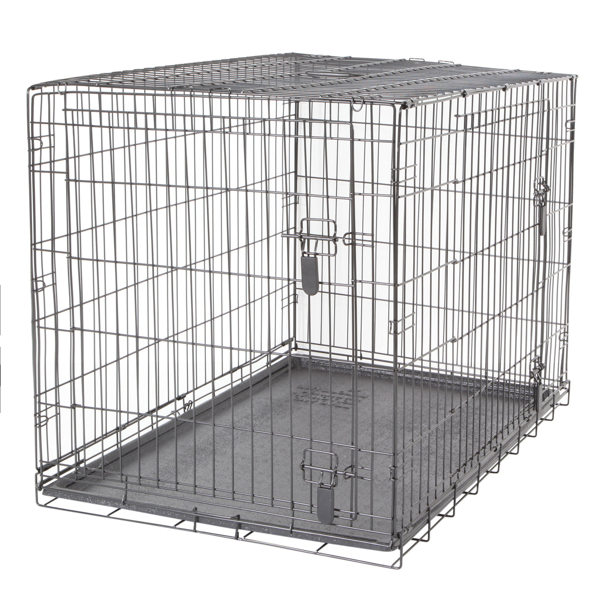 Cage grillagée à 2 portes avec grille de séparation