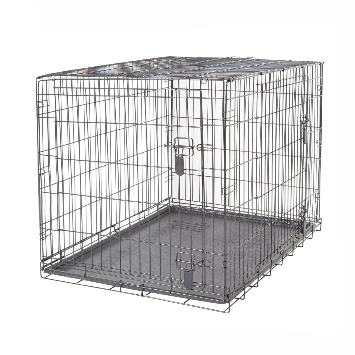 Cage grillagée à 2 portes avec grille de séparation