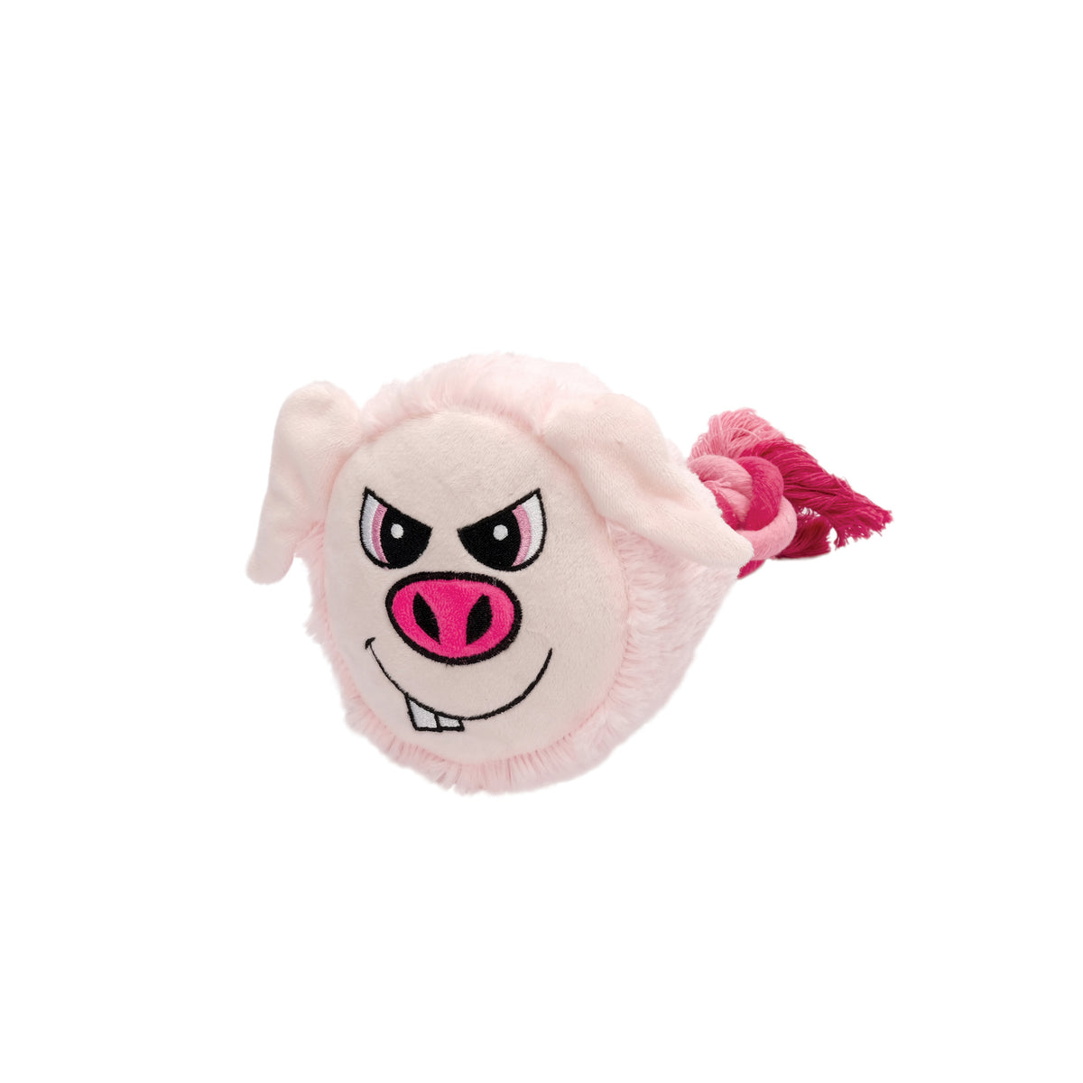Jouet Stuffies pour chiens, grosse tête en peluche, cochon, 23 cm