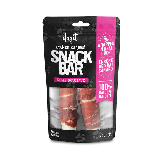 Rouleaux de cuir brut enrobés Snack Bar, 2 unités, 15,2 cm