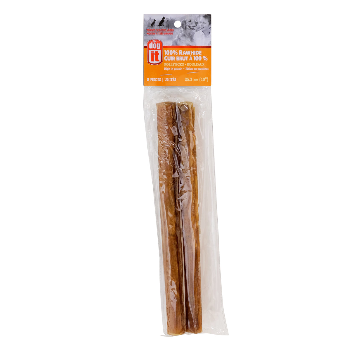 Rouleaux en cuir brut 100 %, 25,3 cm (paquet de 2)