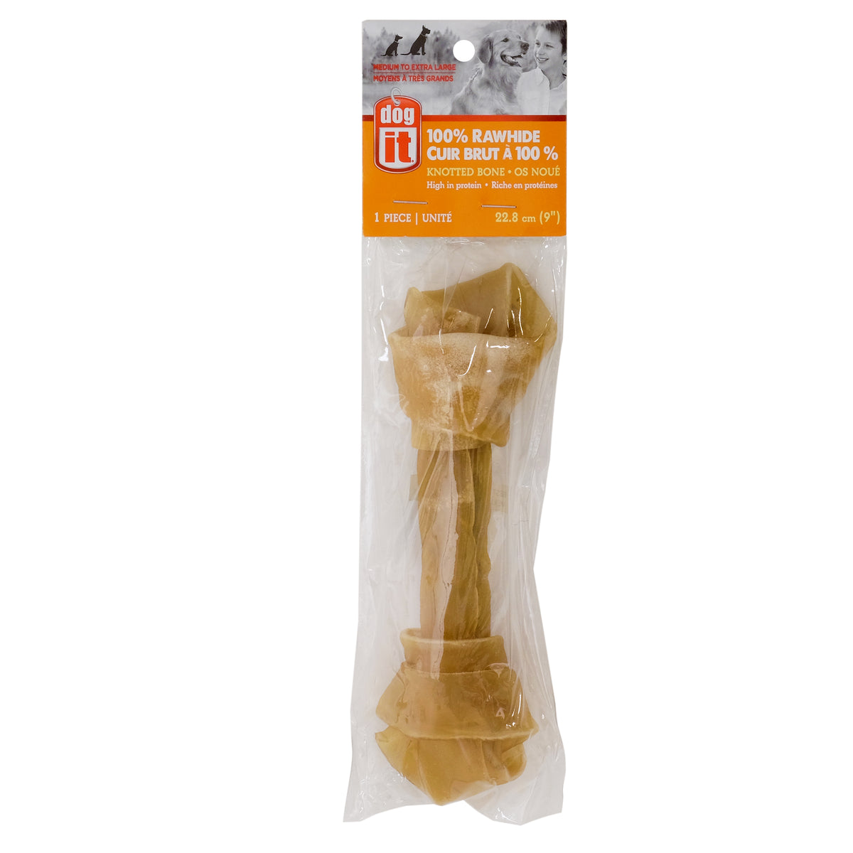 Os noué en cuir brut pour chien - Dogit