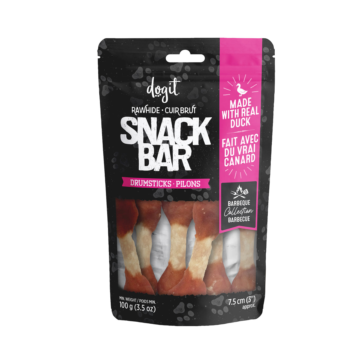 Pilons Snack Bar à la peau de bœuf, 7,5 cm 100 g