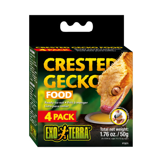 Aliment en coupe pour geckos à crête