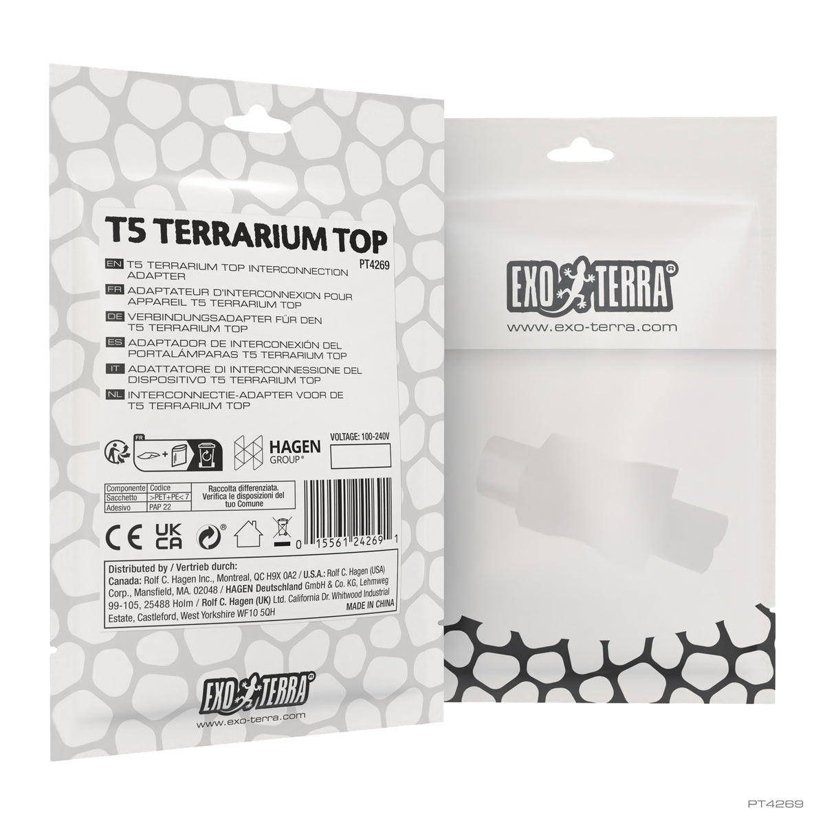 Adaptateur d'interconnexion pour couvercle d'éclairage T5