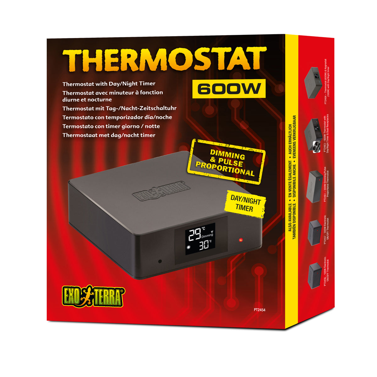 Thermostat avec minuteur à fonction diurne et nocturne, 600 W