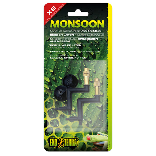Becs multidirectionnels Monsoon NANO en laiton (paquet de 2)