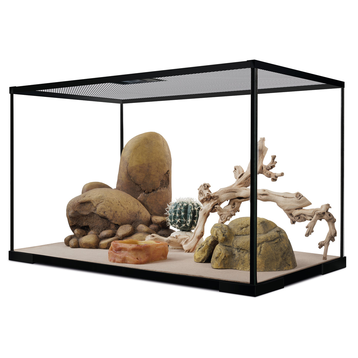 Habitat équipé pour gecko léopard