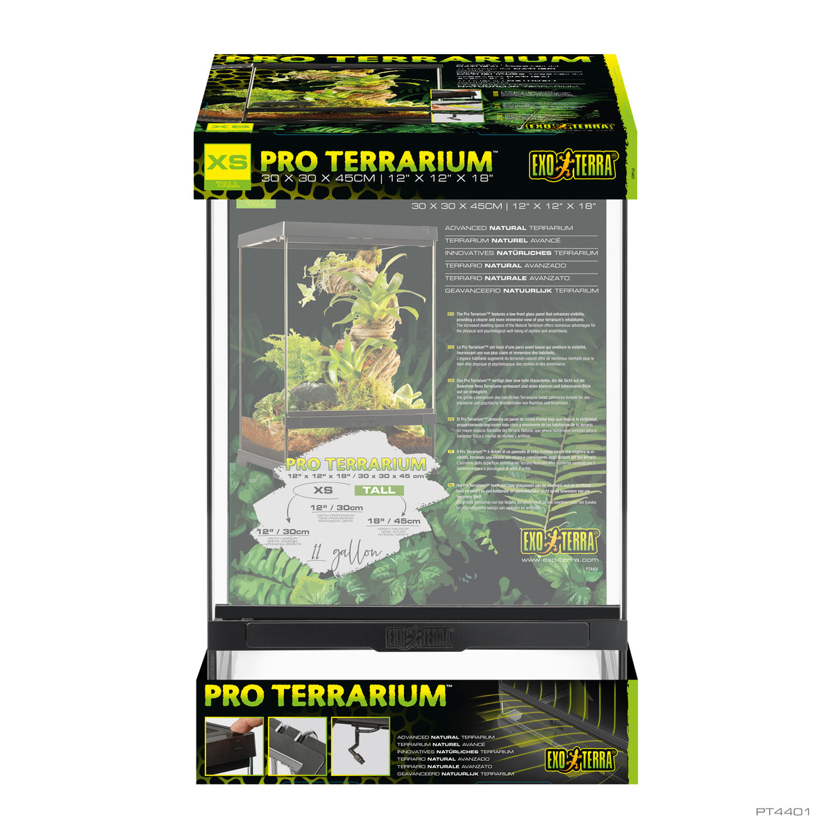 Terrarium professionnel, habitat avancé naturel