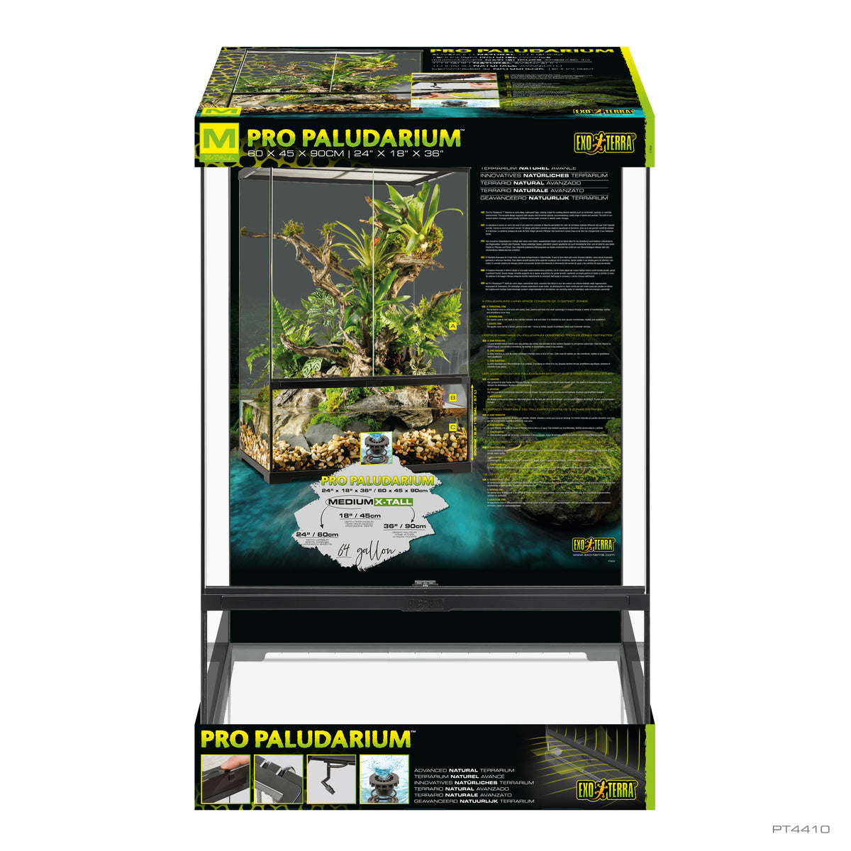 Paludarium professionnel, habitat avancé naturel