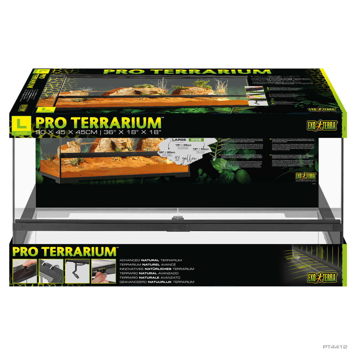 Terrarium professionnel, habitat avancé naturel