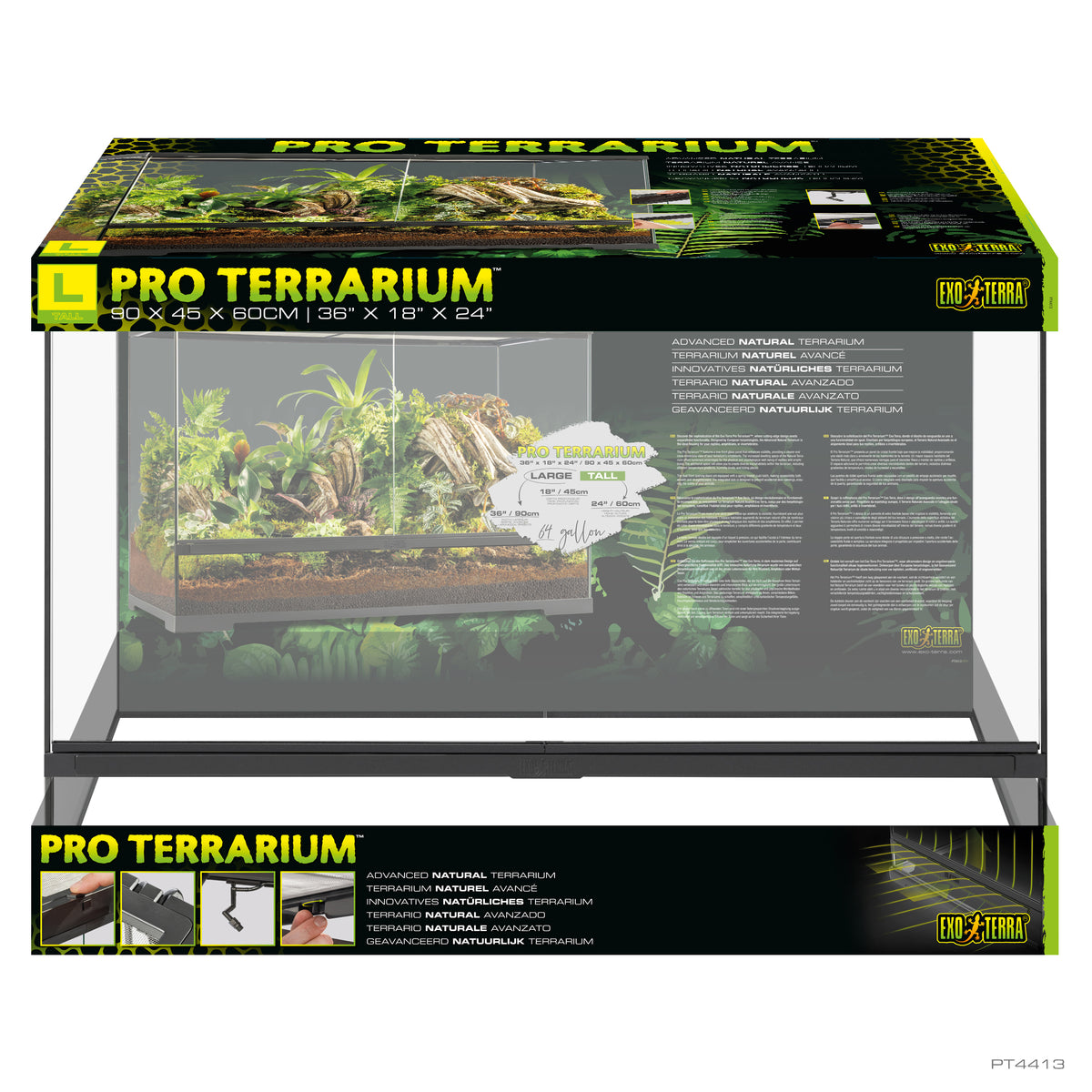 Terrarium professionnel, habitat avancé naturel