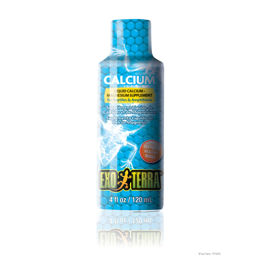 Supplément liquide de calcium et magnésium pour reptiles 120 ml