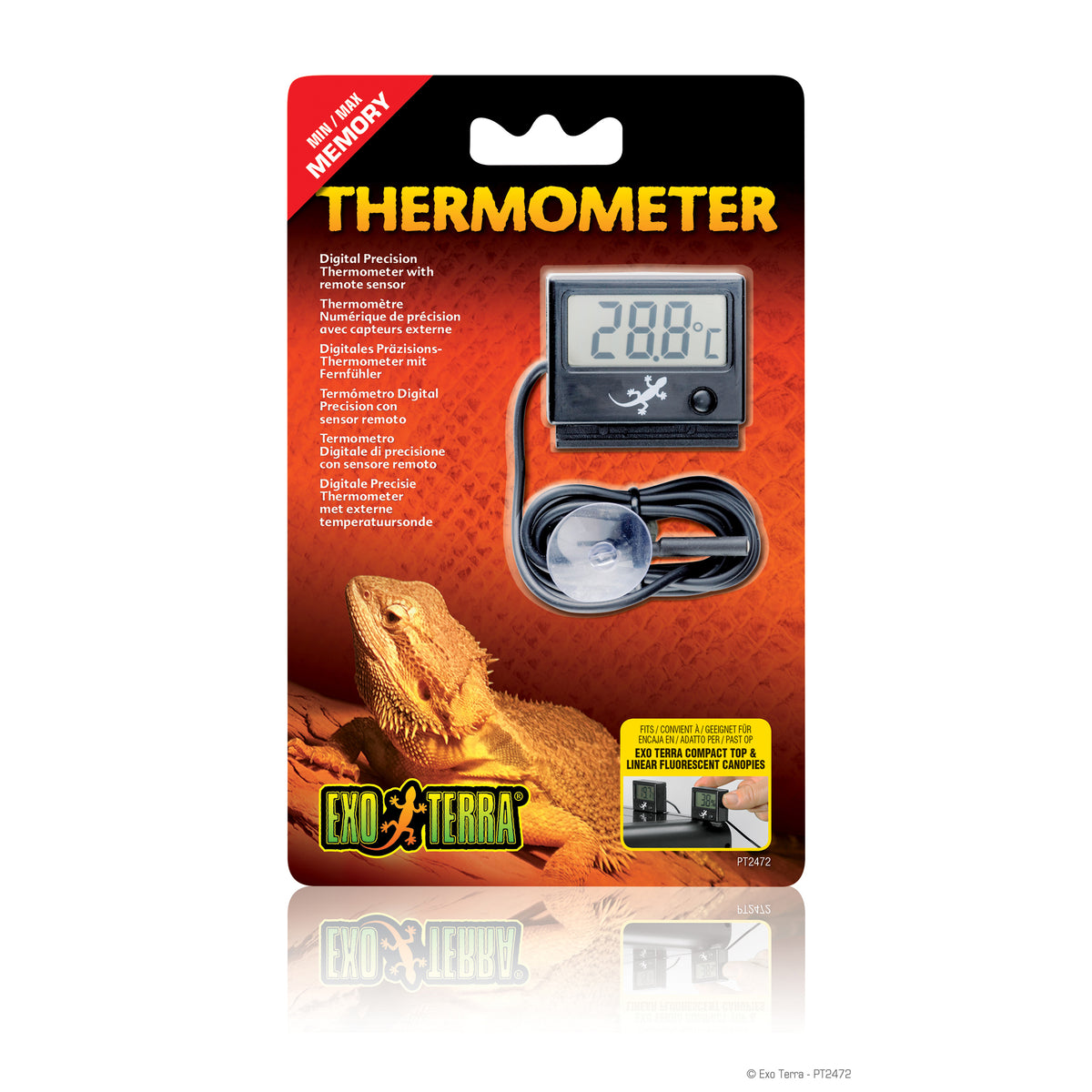 Thermomètre numérique pour terrarium