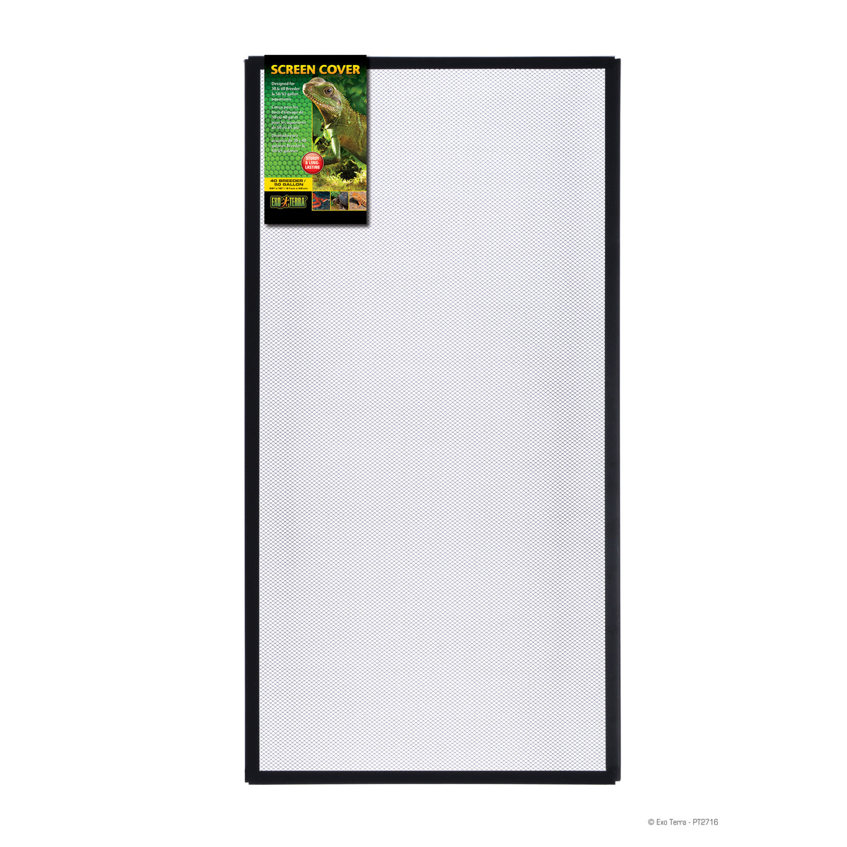 Couvercle grillagé pour terrariums