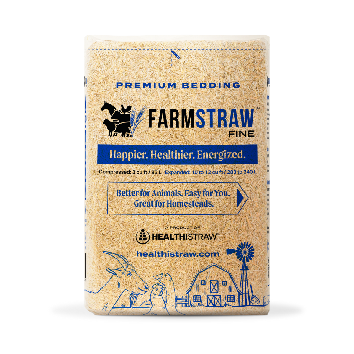 Paille hachée pour litière HealthiStraw