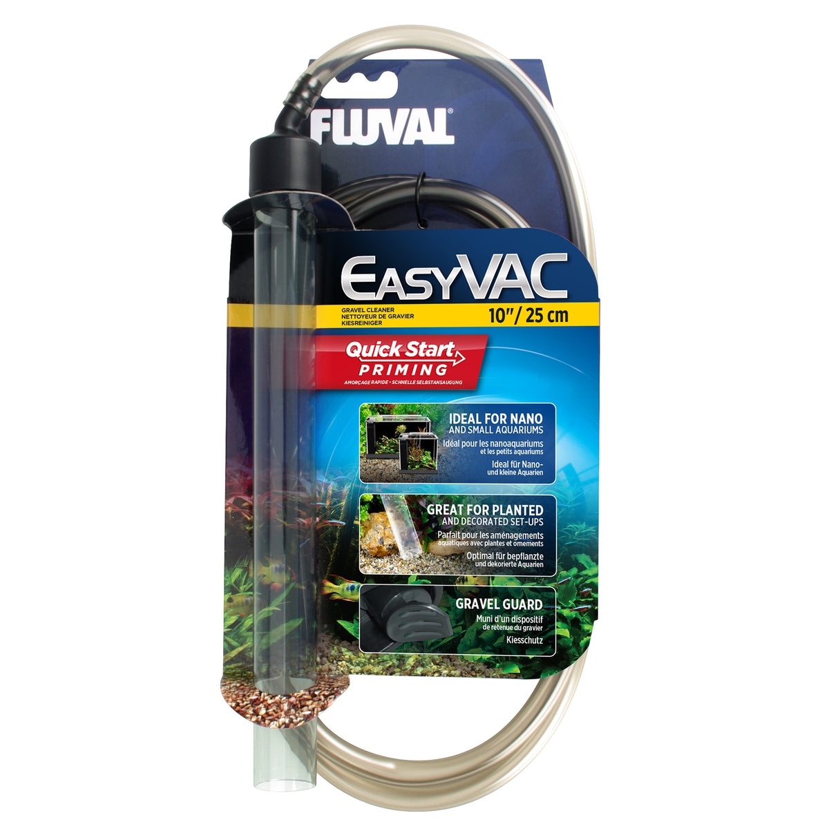 Nettoyeur de gravier EasyVac à tube rond, 25 cm