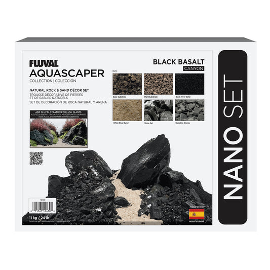 Trousse décorative de pierres et de sables Aquascaper, Black Basalt
