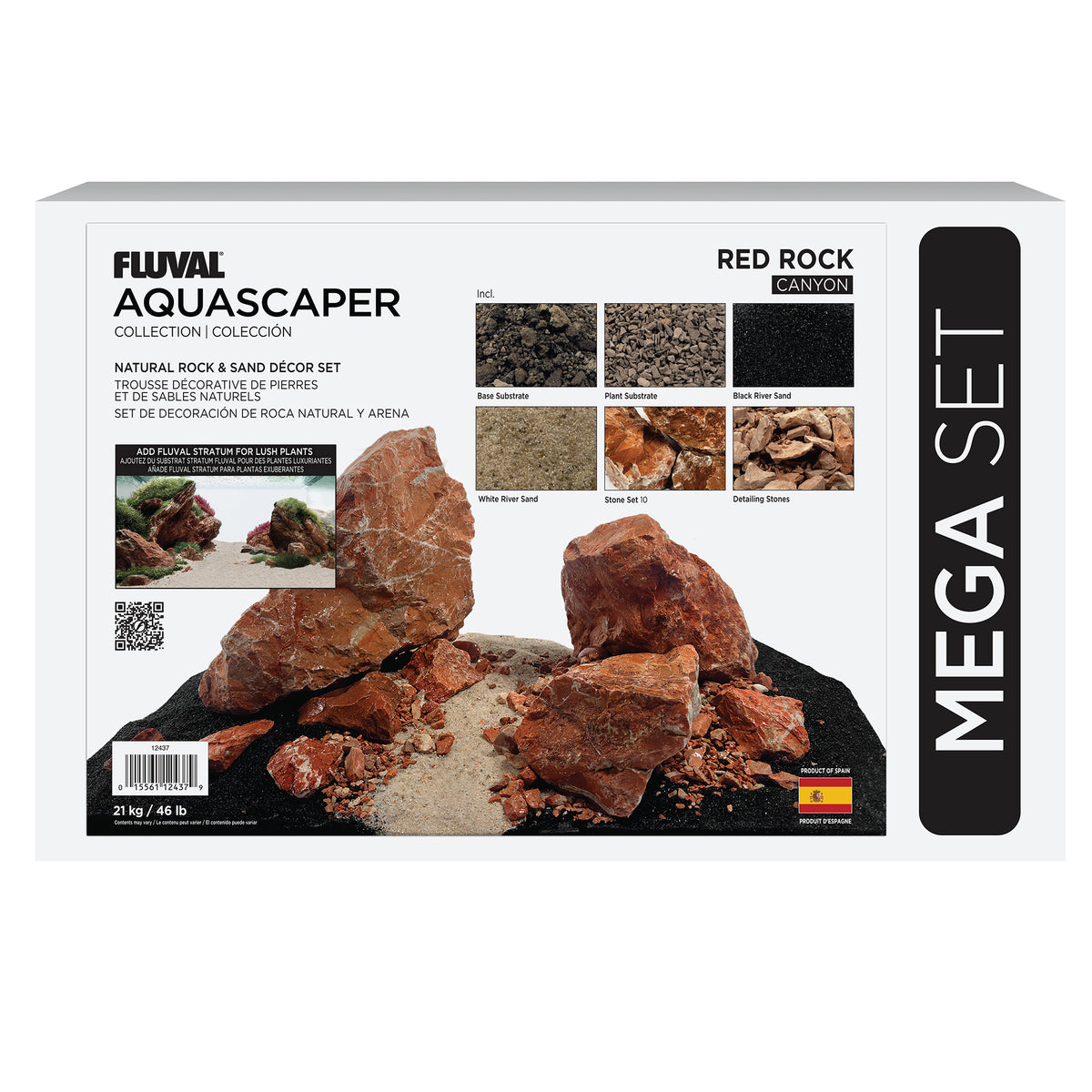 Trousse décorative de pierres et de sables Aquascaper, Red Rock