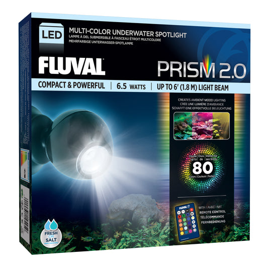 Lampe à DEL submersible Prism multicolore à faisceau étroit avec télécommande, 6,5 W