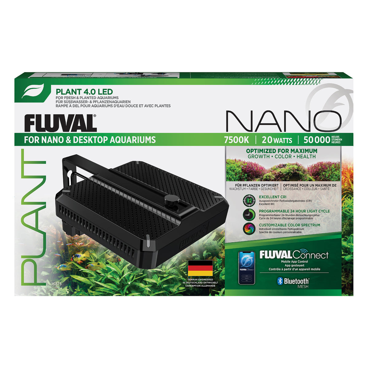 Lampe à DEL Plant 4.0 Nano, 20 W, 14,7 x 14,7 cm