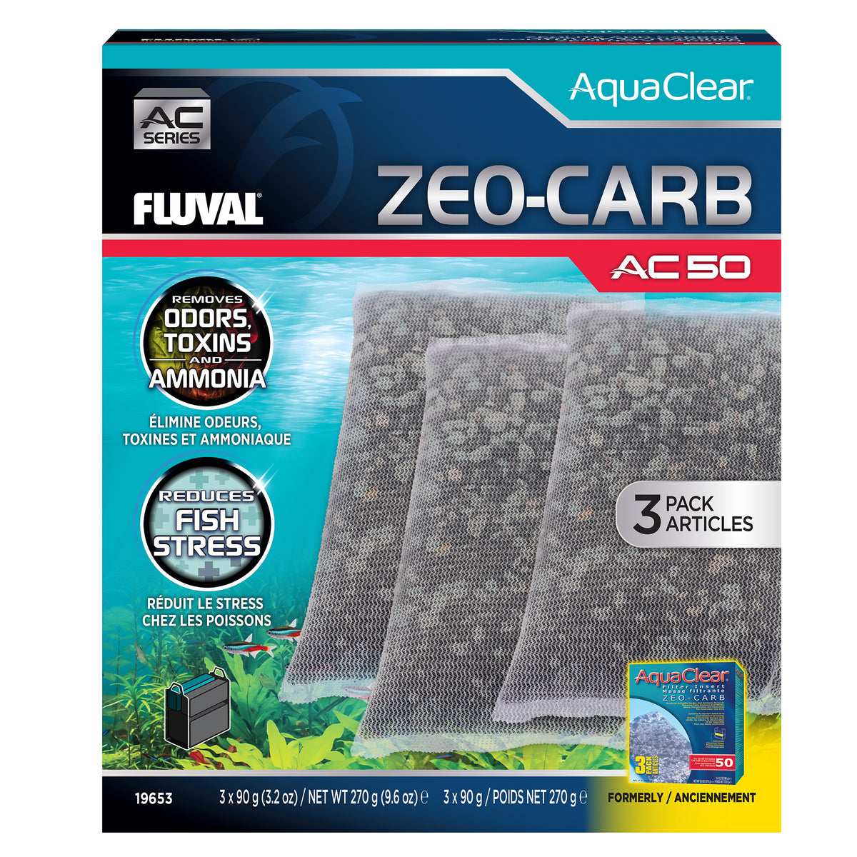 Masse filtrante Zeo-Carb pour filtre à moteur série AC