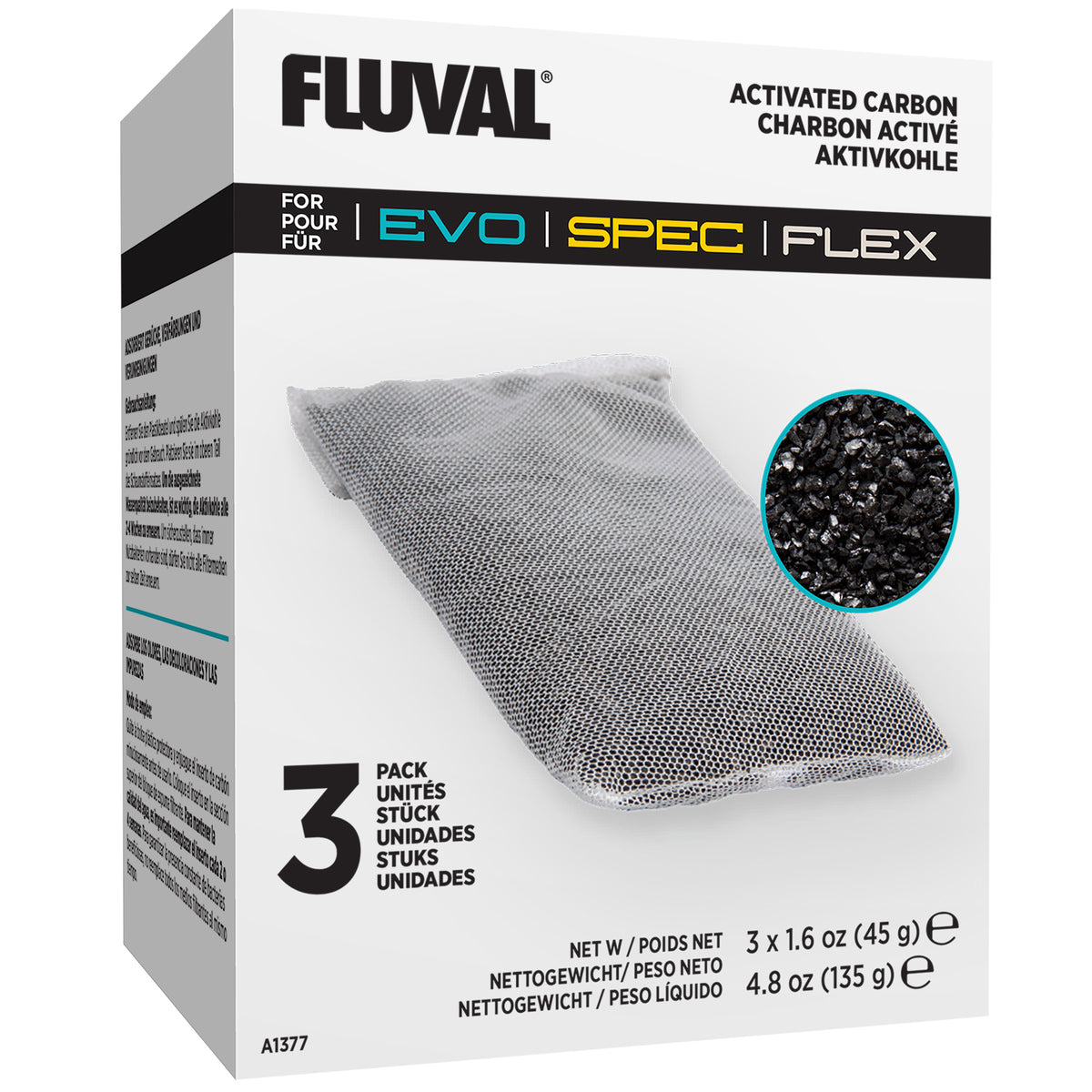 Charbon pour aquarium Spec (paquet de 3)