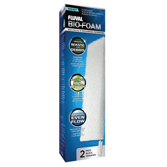 Blocs de mousse filtrante Bio-Foam pour filtres 406/407 (paquet de 2)