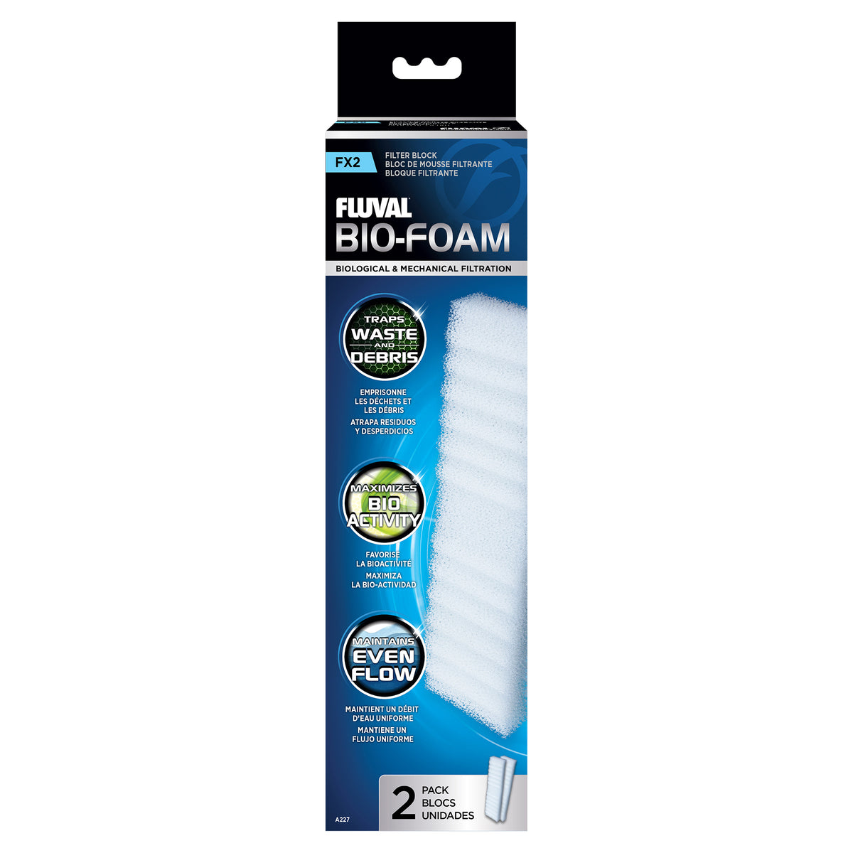 Blocs de mousse filtrante Bio-Foam pour filtre extérieur FX2 (paquet de 2)