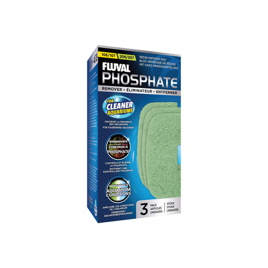 Éliminateur de phosphate pour filtres extérieurs 106/206 et 107/207 (paquet de 3)