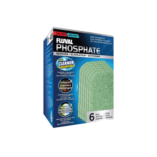 Éliminateur de phosphate pour filtres extérieurs 306/307 et 406/407 (paquet de 6)